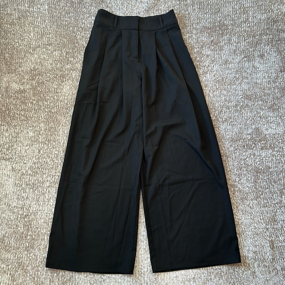 Flying Tomato Black Trouser Pants